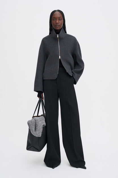 DAFINA JACKET DARK GREY MELANGE