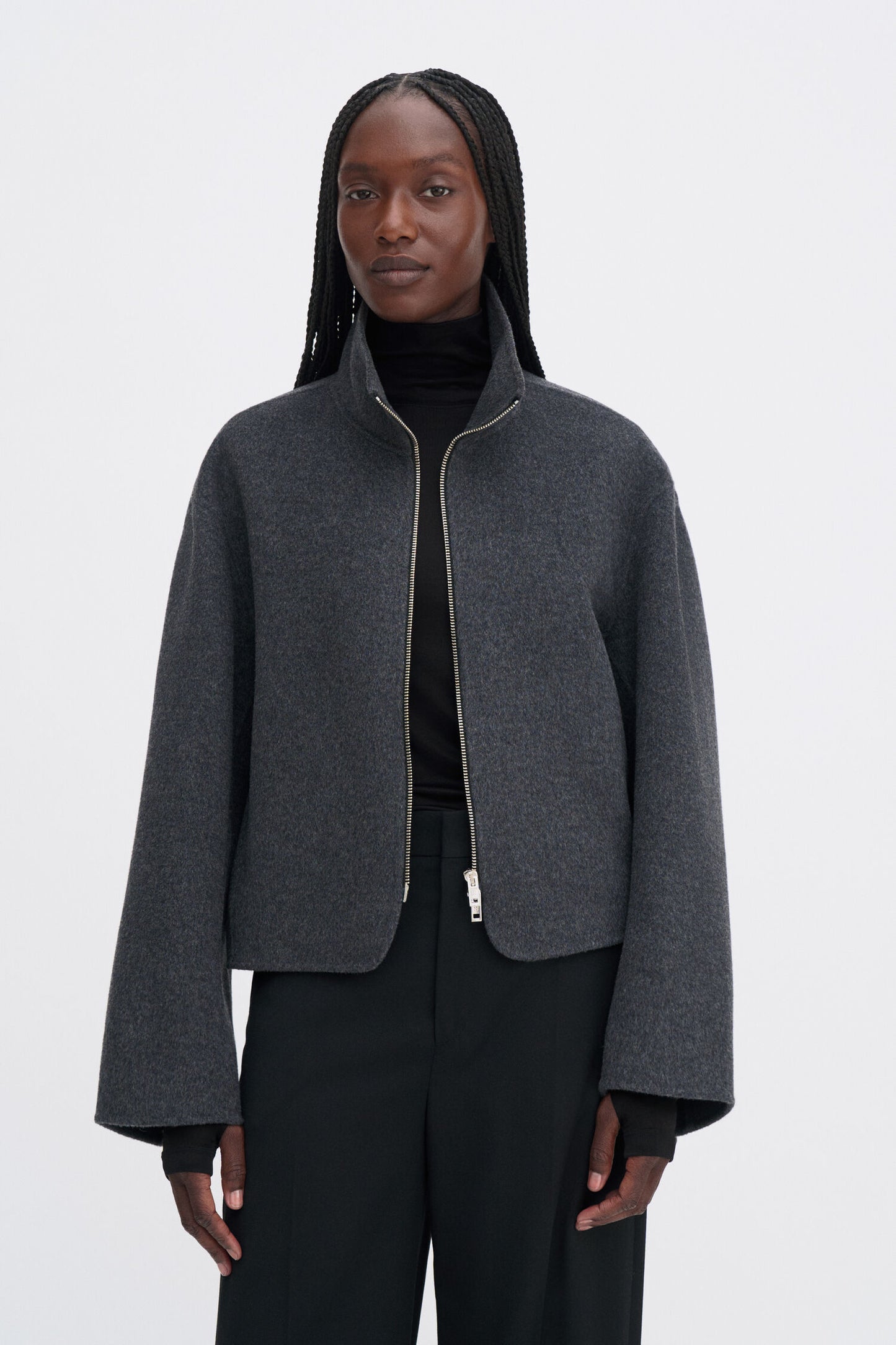 DAFINA JACKET DARK GREY MELANGE