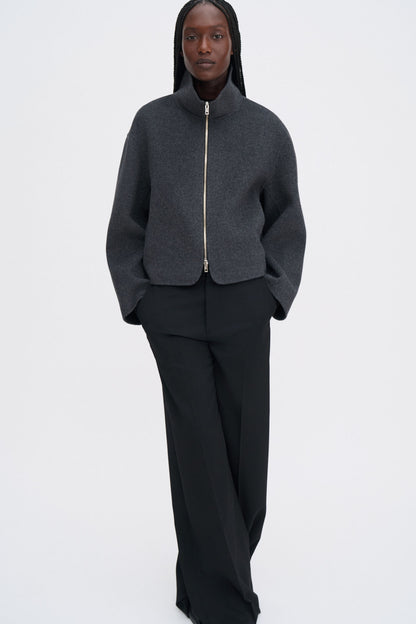 DAFINA JACKET DARK GREY MELANGE