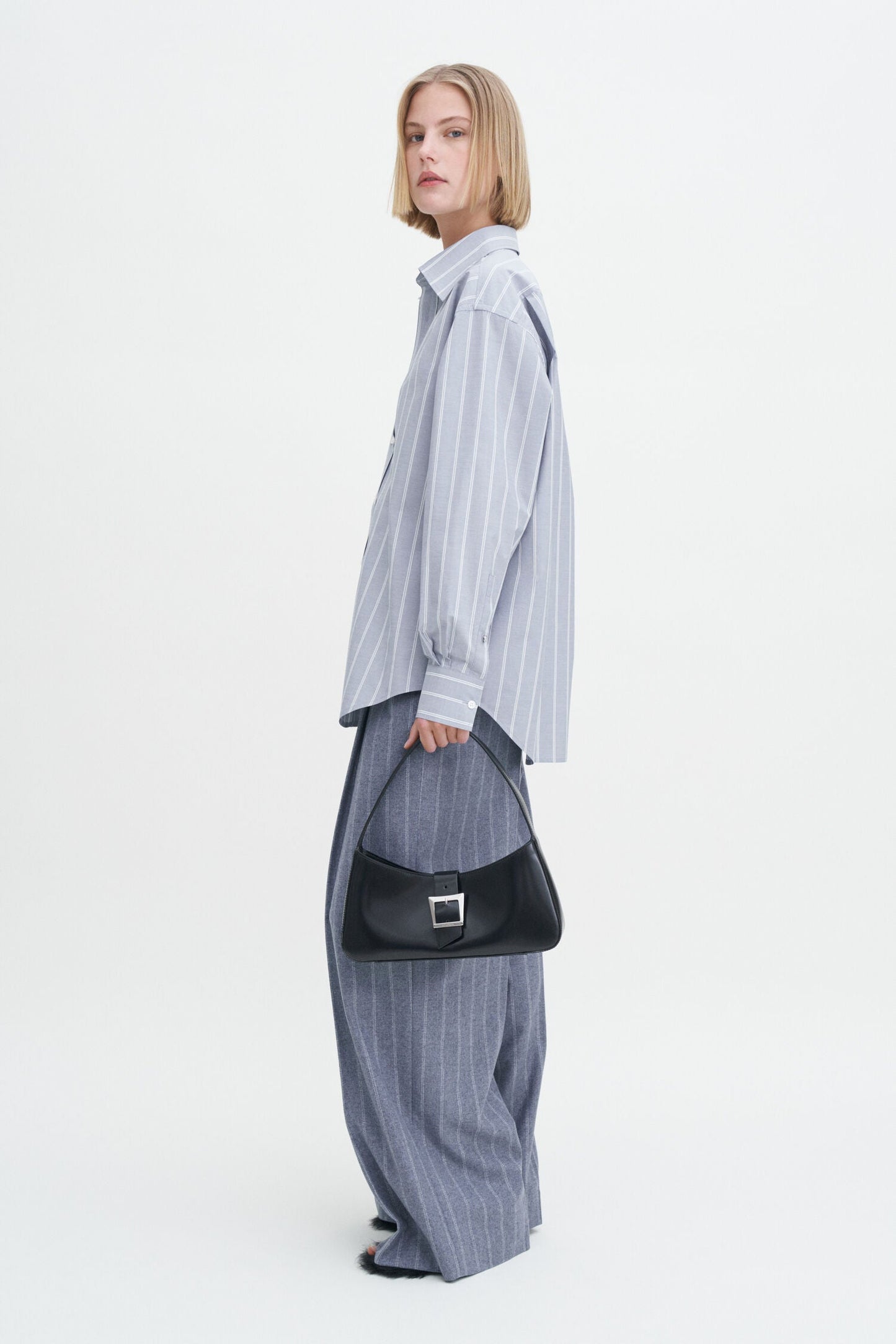 COTTON CHAMBRAY SHIRT CHAMBRAY STRIPE