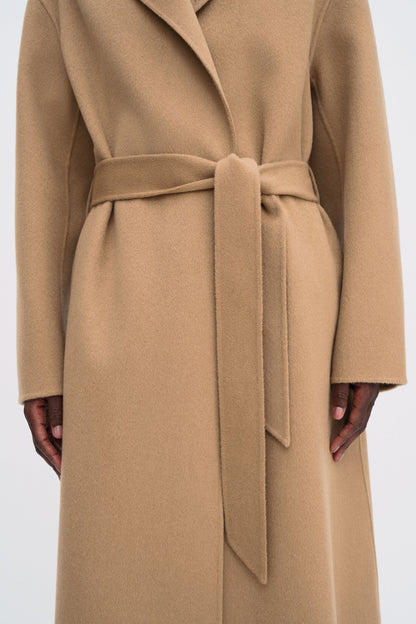 ALYSSA DOUBLÉ COAT DARK CAMEL