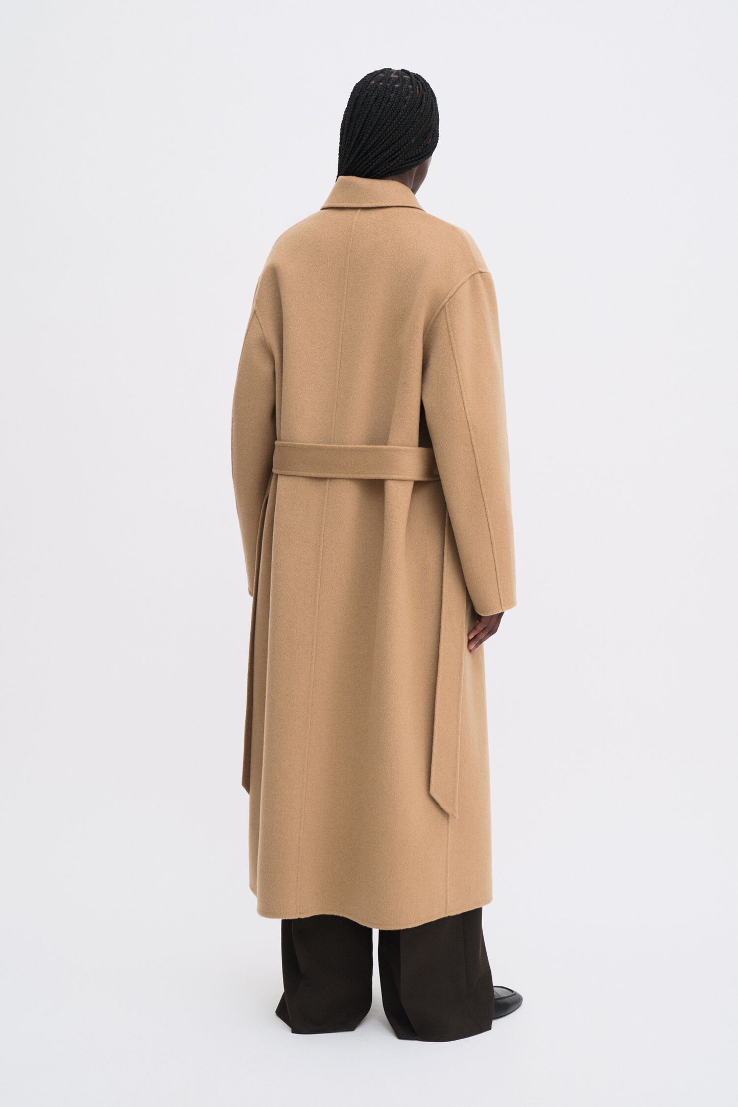 ALYSSA DOUBLÉ COAT DARK CAMEL