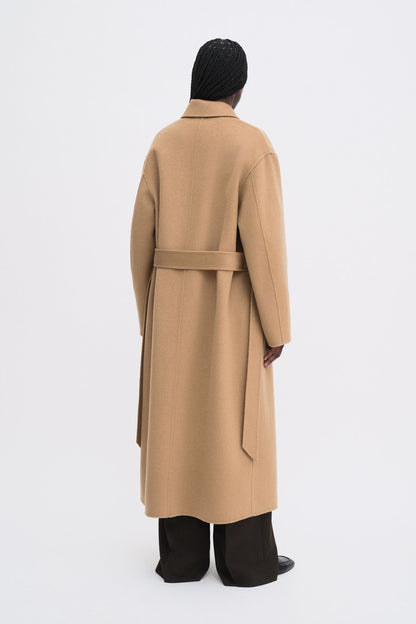 ALYSSA DOUBLÉ COAT DARK CAMEL