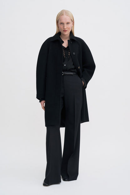 COCOON COAT BLACK