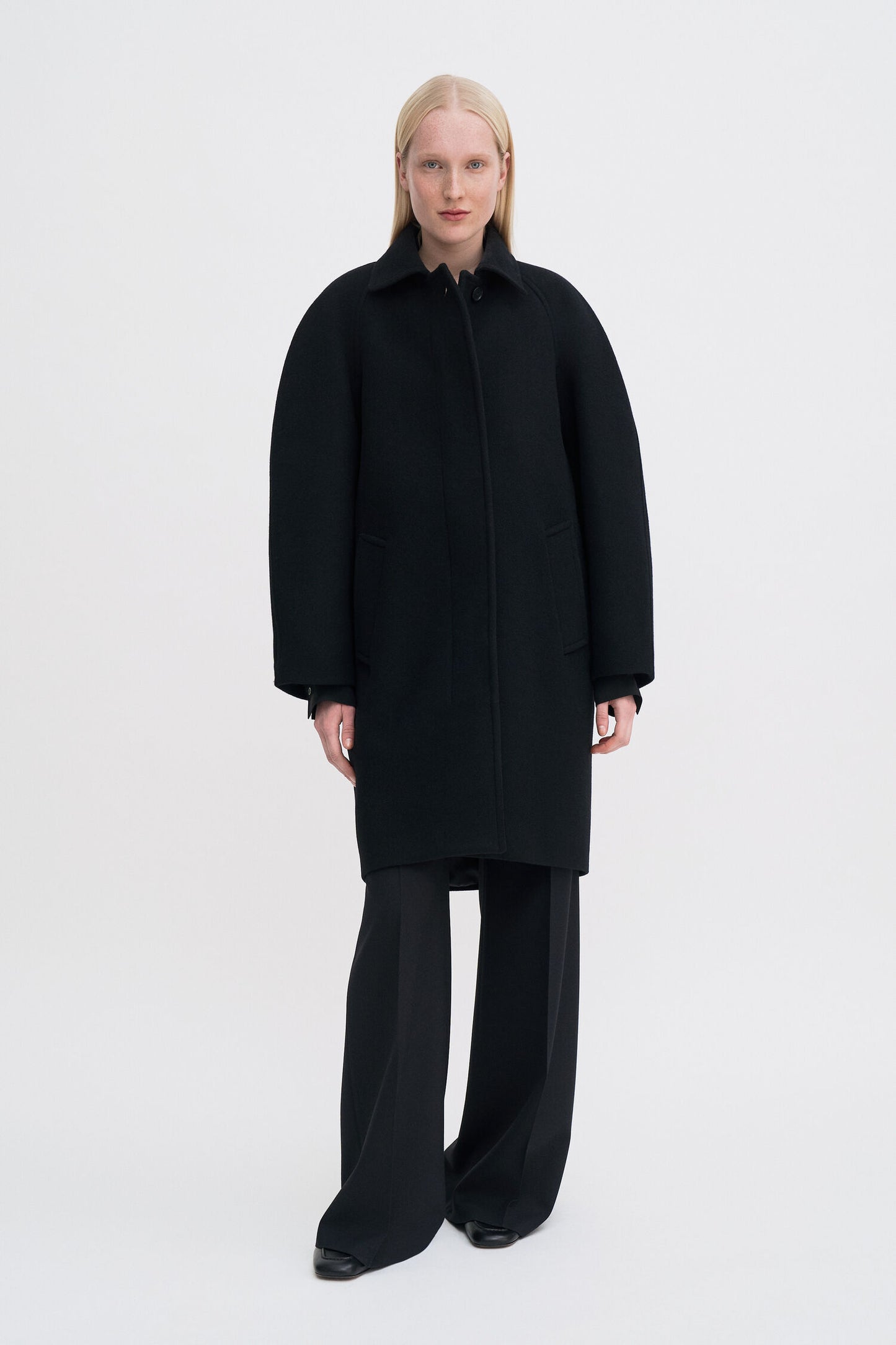COCOON COAT BLACK