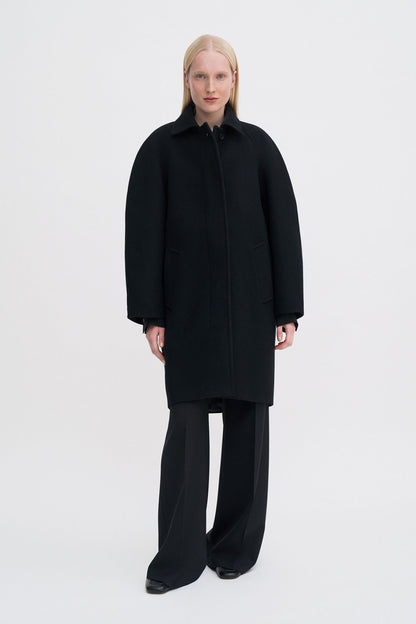 COCOON COAT BLACK