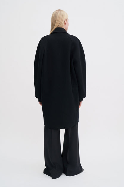 COCOON COAT BLACK