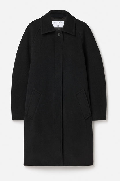 COCOON COAT BLACK