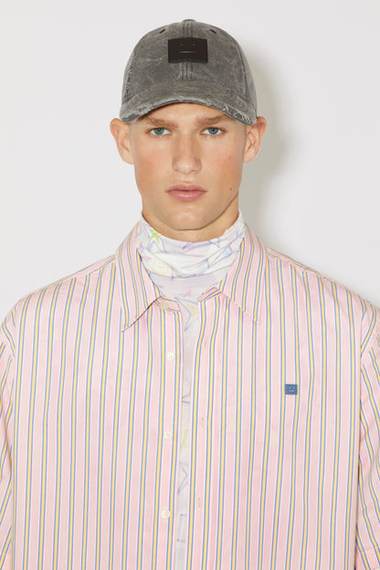 SHORT SLEEVE SHIRT PINK/YELLOW