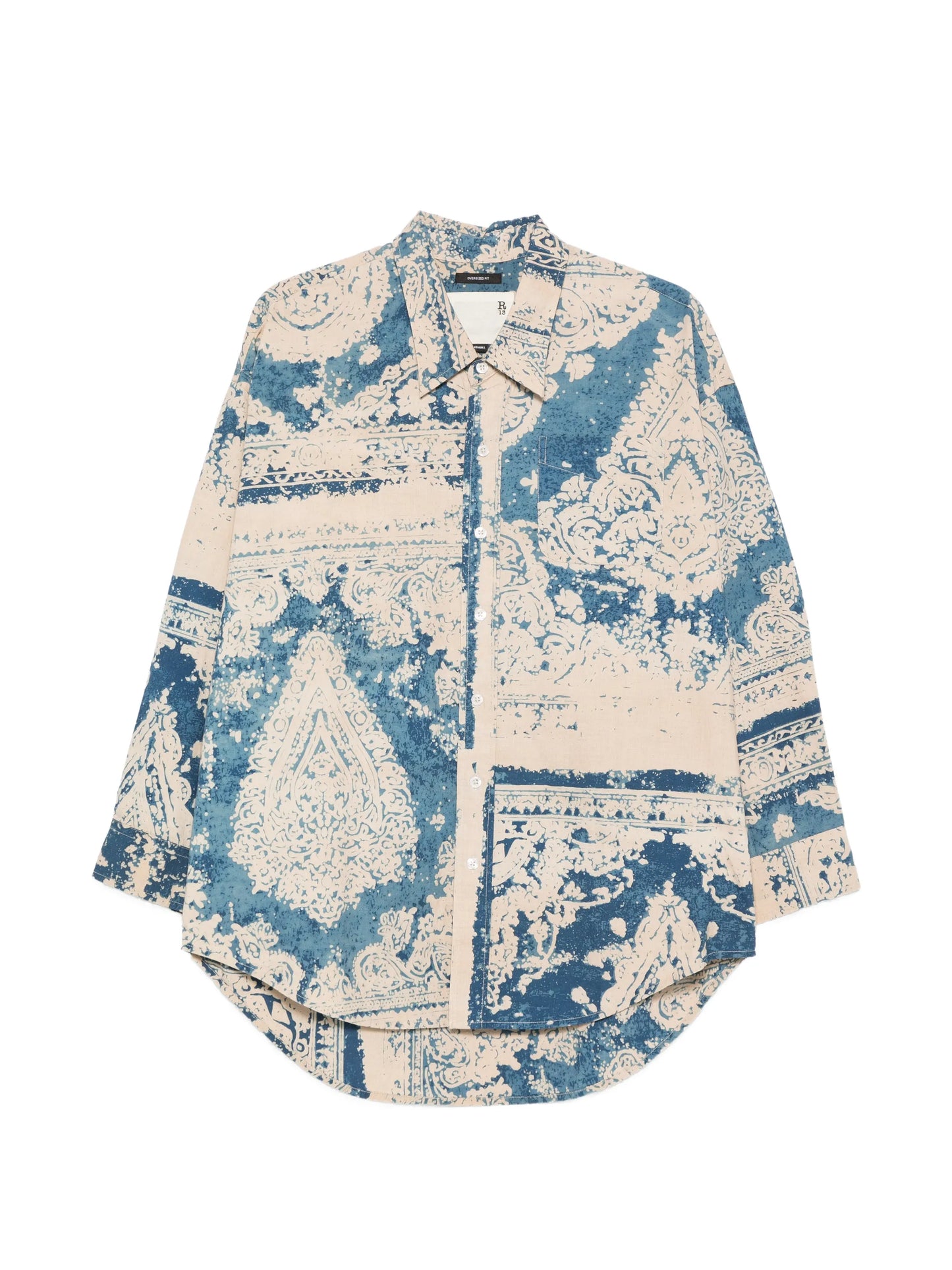 DROP NECK SHIRT BLUE 4 BANDANA PRINT