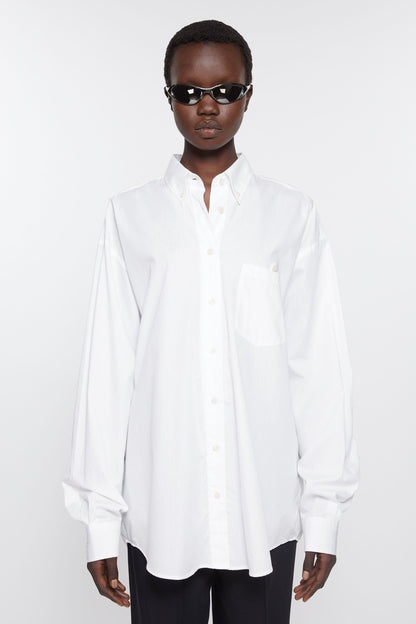 POCKET SIGNATURE BLOUSES WHITE