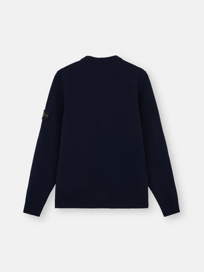 KNITTED SWEATER NAVY BLUE A0020