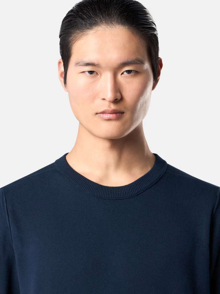 CREW NECK NAVY BLUE SS25