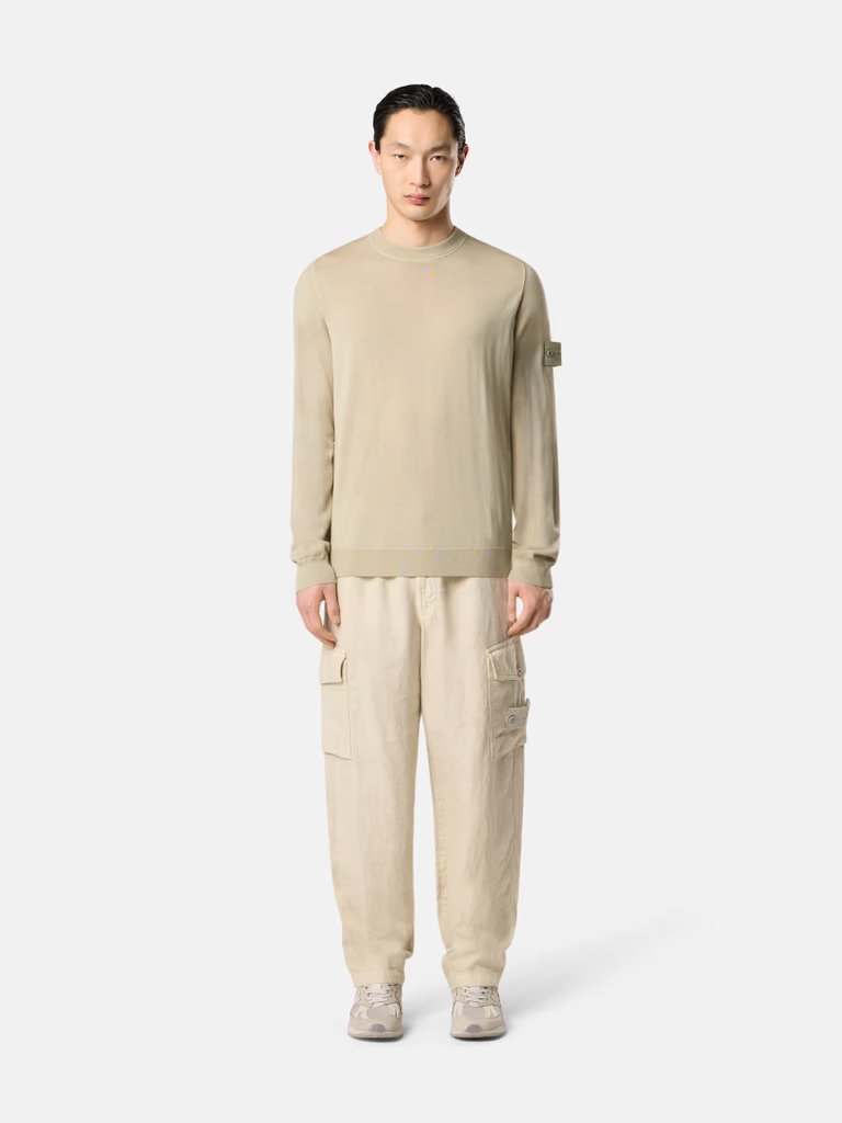 KNITTED CREW NECK BEIGE