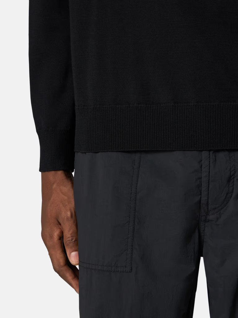 KNITTED CREW NECK BLACK