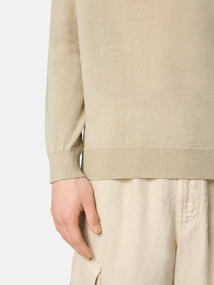 KNITTED CREW NECK BEIGE