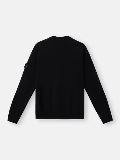 KNITTED CREW NECK BLACK