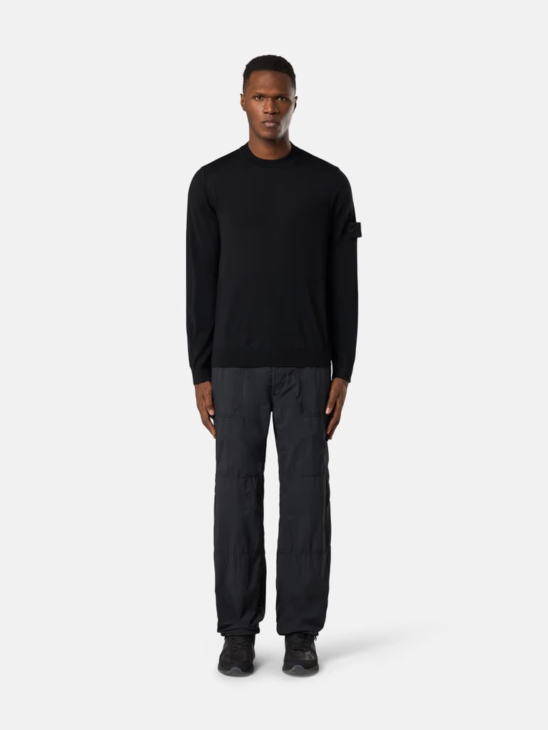 KNITTED CREW NECK BLACK