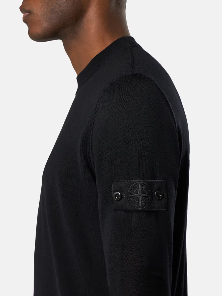 KNITTED CREW NECK BLACK