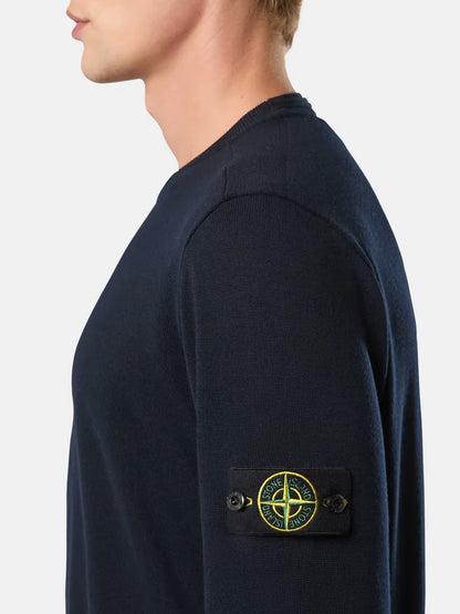 KNITTED SWEATER NAVY BLUE A0020