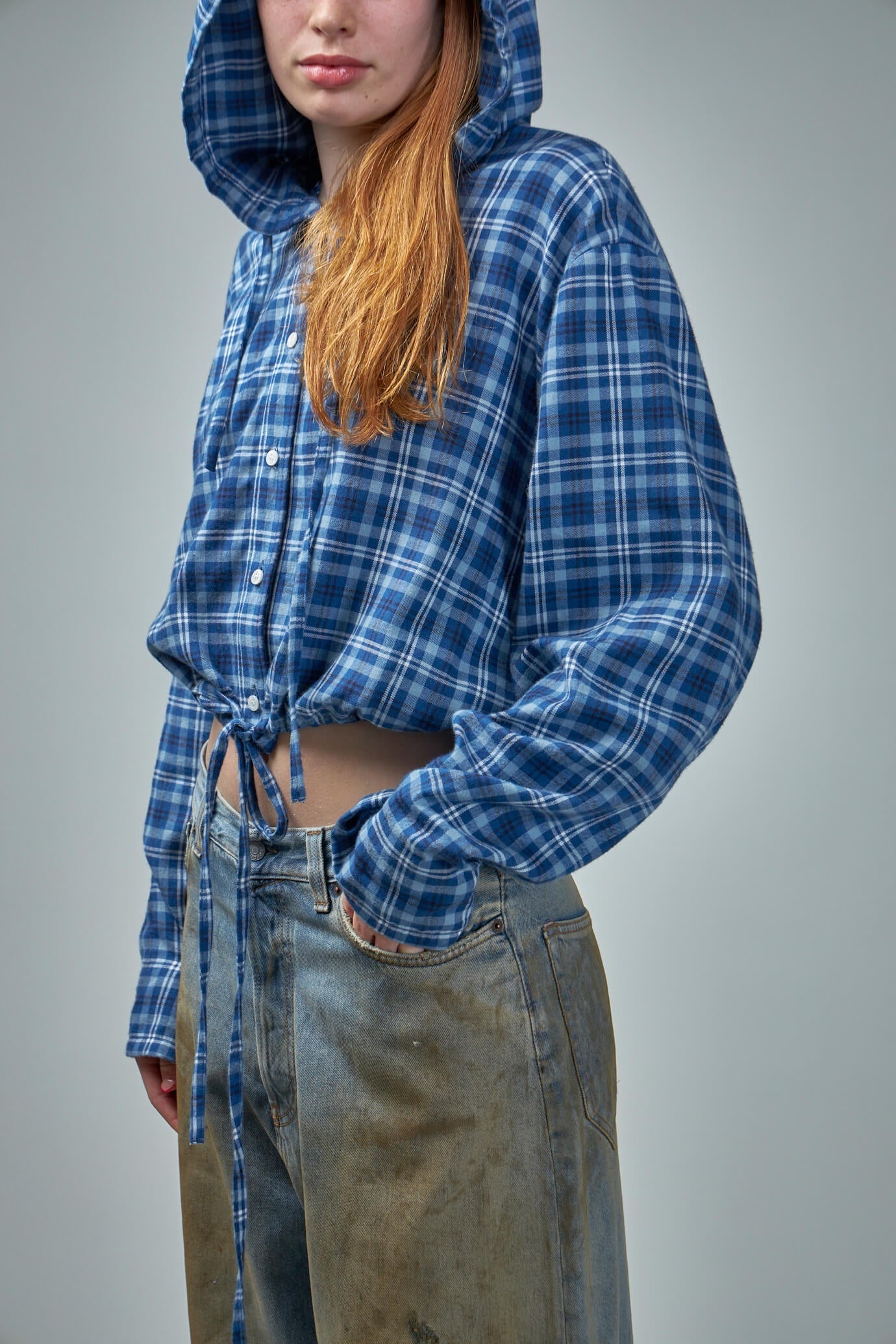 BLOUSES MID BLUE/DUSTY BLUE