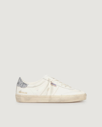 SOUL-STAR NAPPA UPPER BIO BASED HF TONGUE GLITTER HEEL WHITE/SILVER
