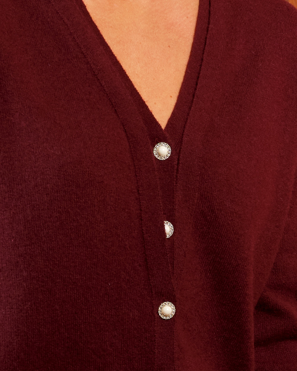 DIANA CARDIGAN CASHMERE PLUM