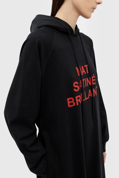 SWEATSHIRT BLACK/RED DRESS