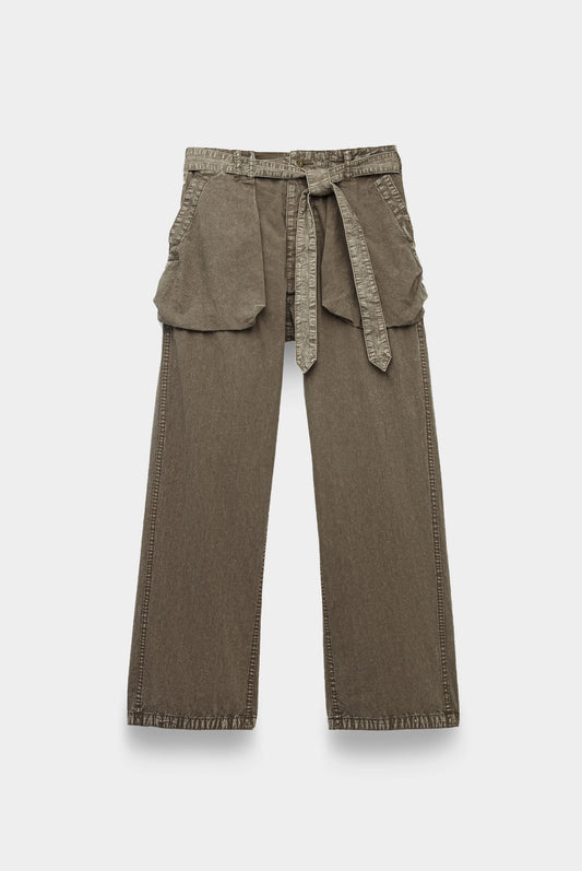 BELTED UTILITY PANT GD OLIVE