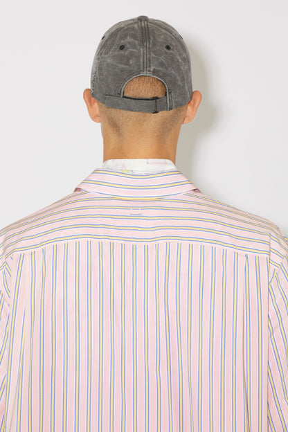 SHORT SLEEVE SHIRT PINK/YELLOW