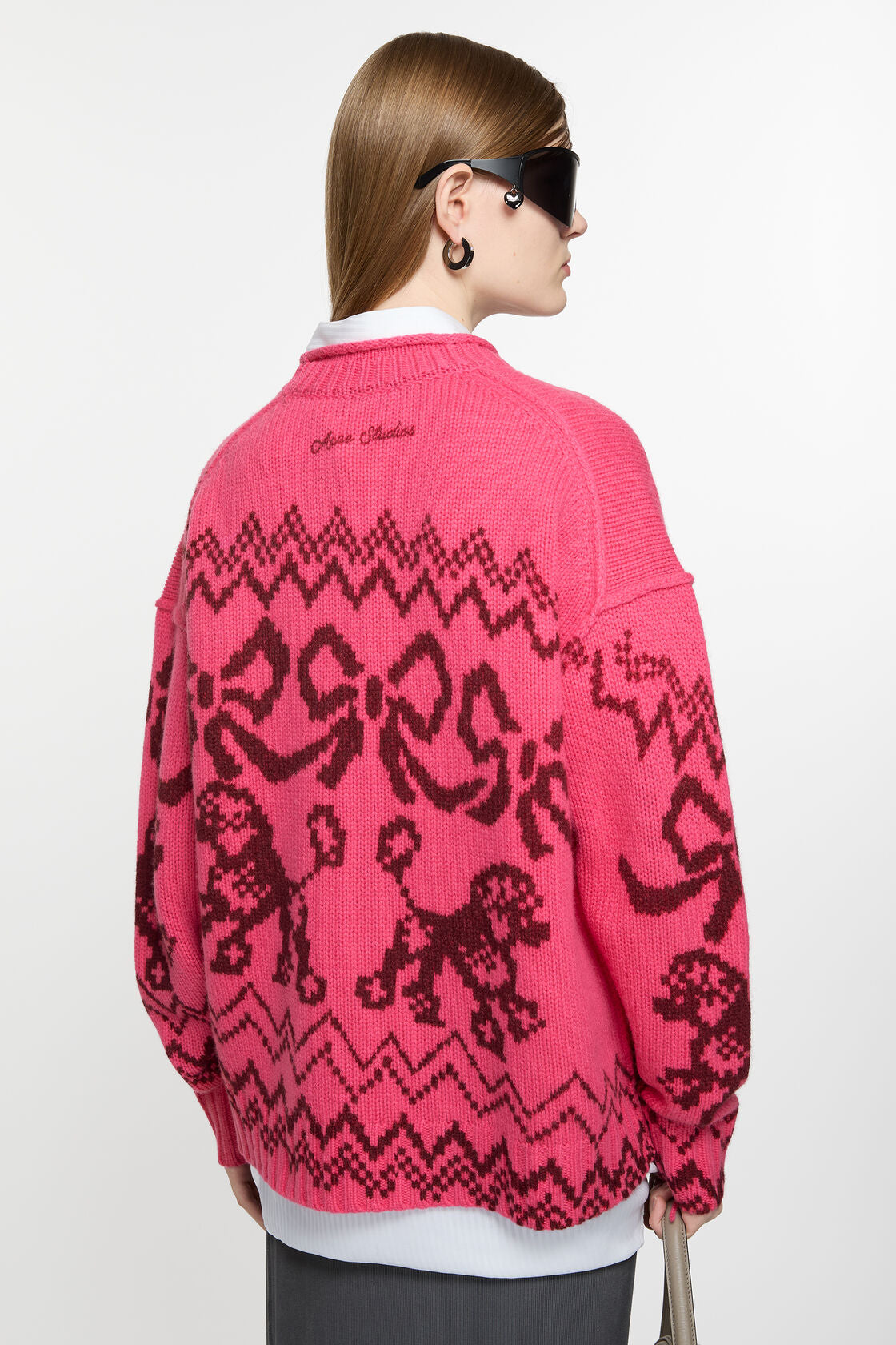 KNITTED SWEATER PINK/RED