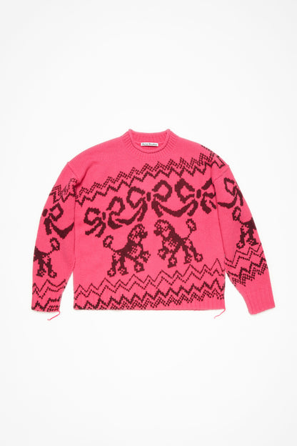 KNITTED SWEATER PINK/RED
