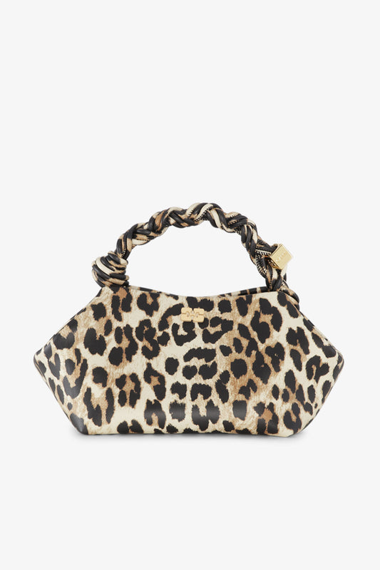 GANNI BOU BAG SMALL PRINT LEOPARD