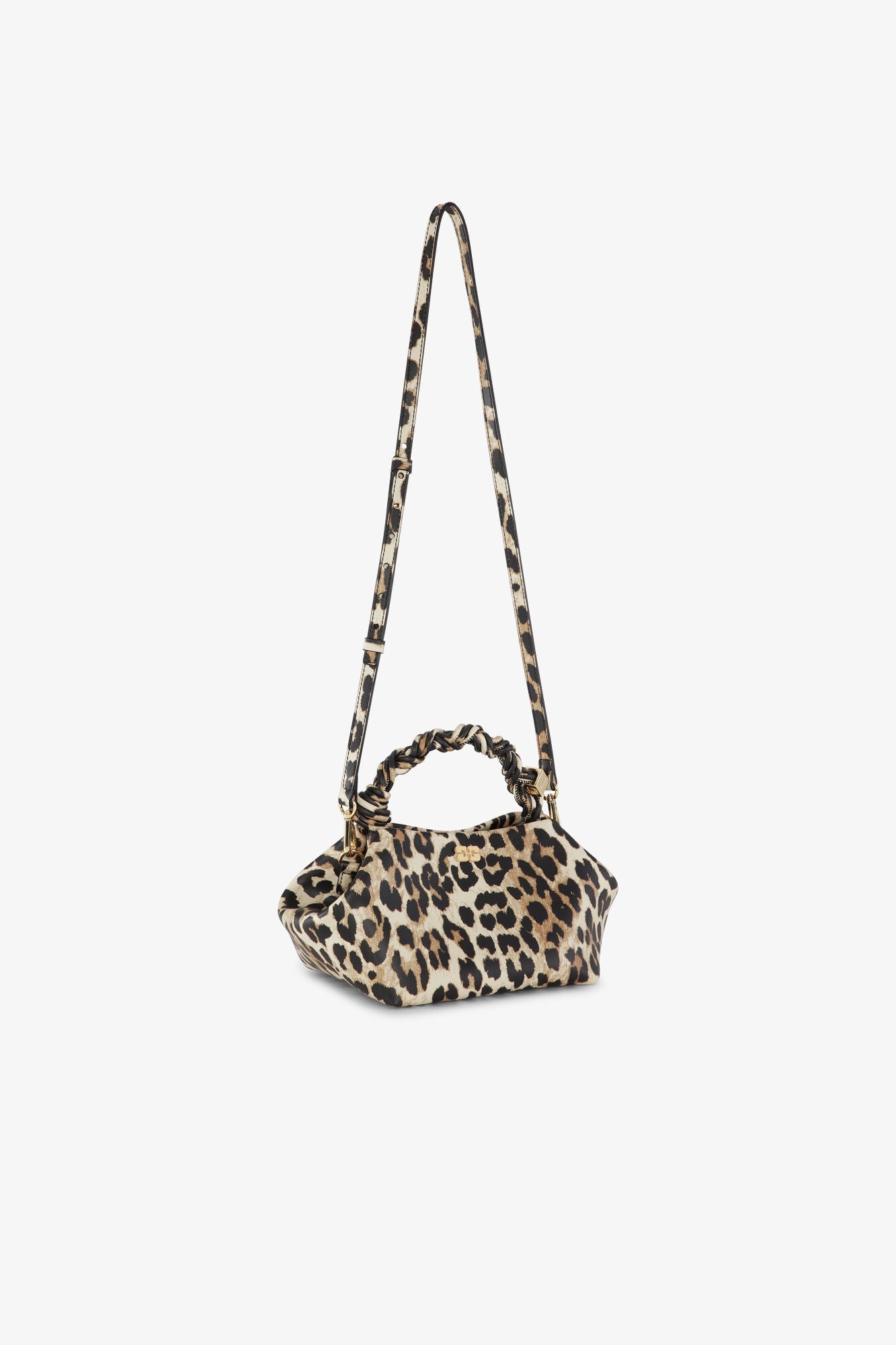 GANNI BOU BAG SMALL PRINT LEOPARD