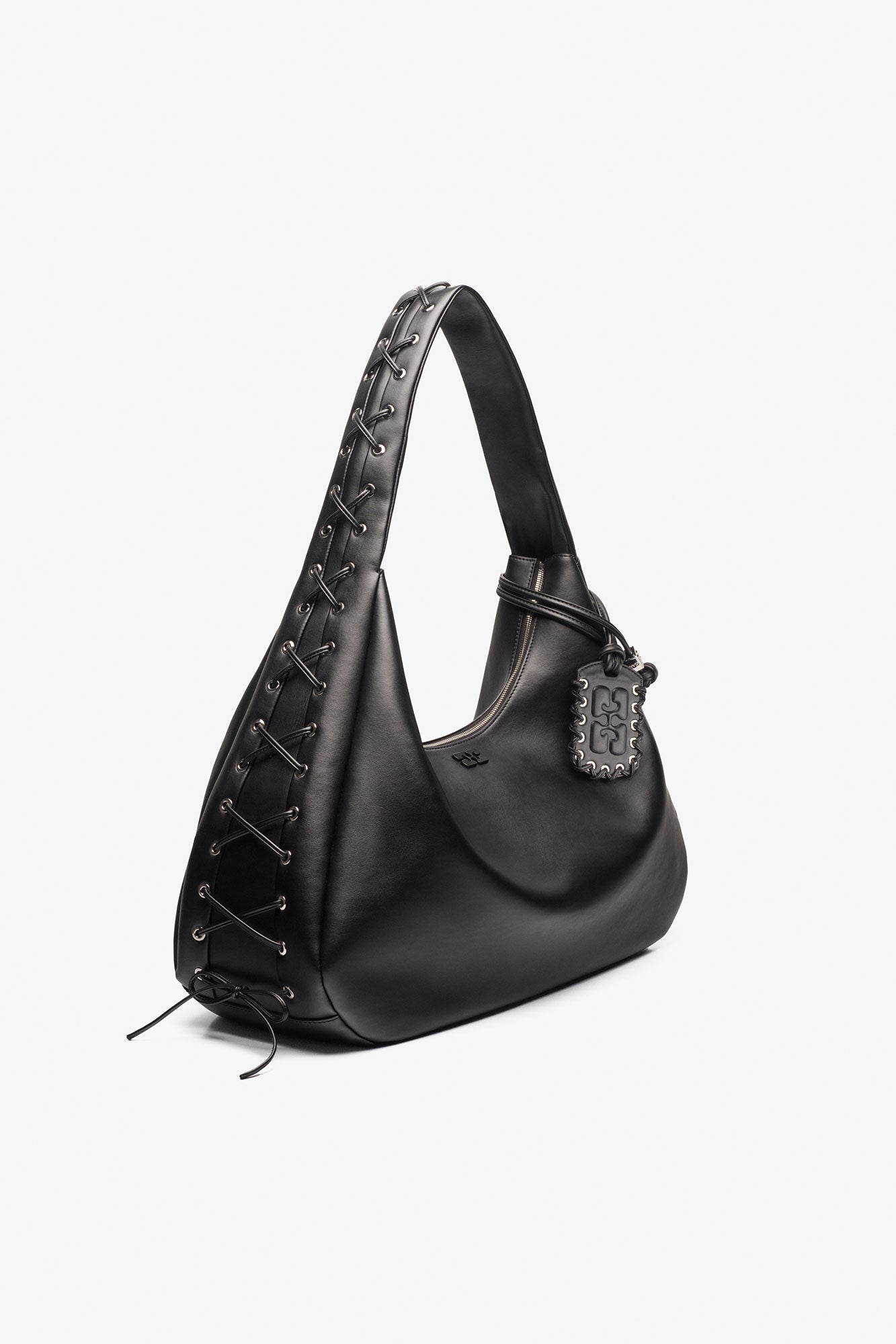 GANNI BOU BAG HOBO XXL BLACK