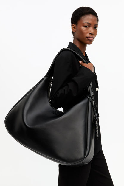 GANNI BOU BAG HOBO XXL BLACK