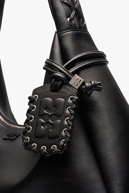 GANNI BOU BAG HOBO XXL BLACK