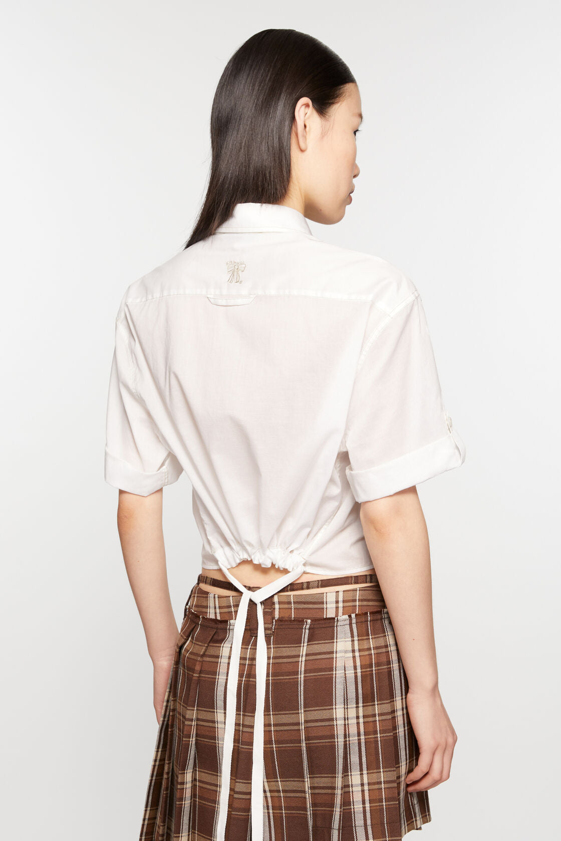 CROPPED BLOUSE OPTIC WHITE