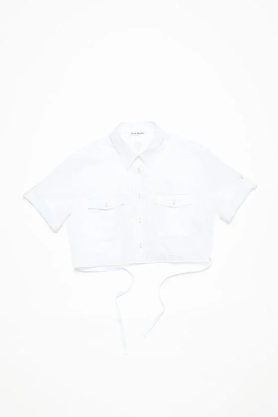 CROPPED BLOUSE OPTIC WHITE