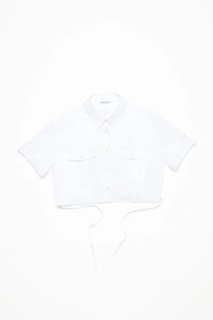 CROPPED BLOUSE OPTIC WHITE