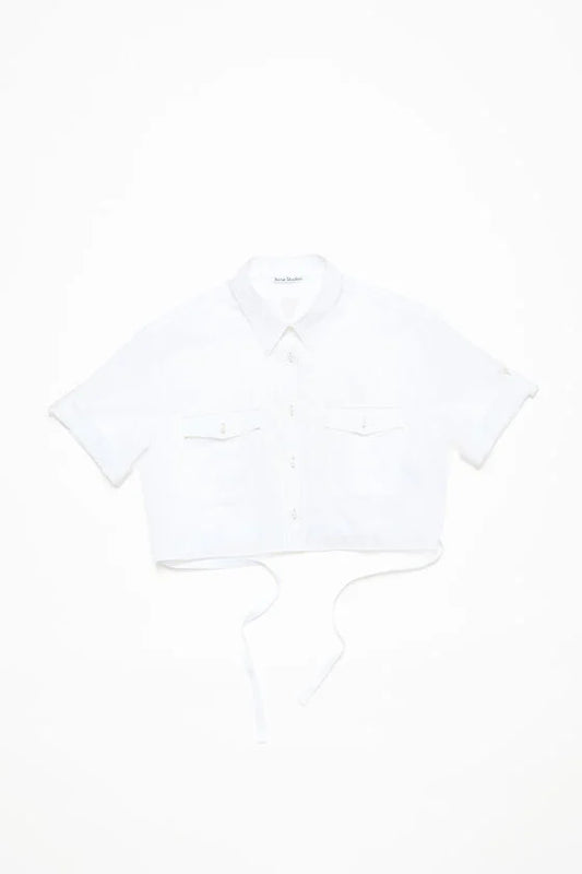 CROPPED BLOUSE OPTIC WHITE