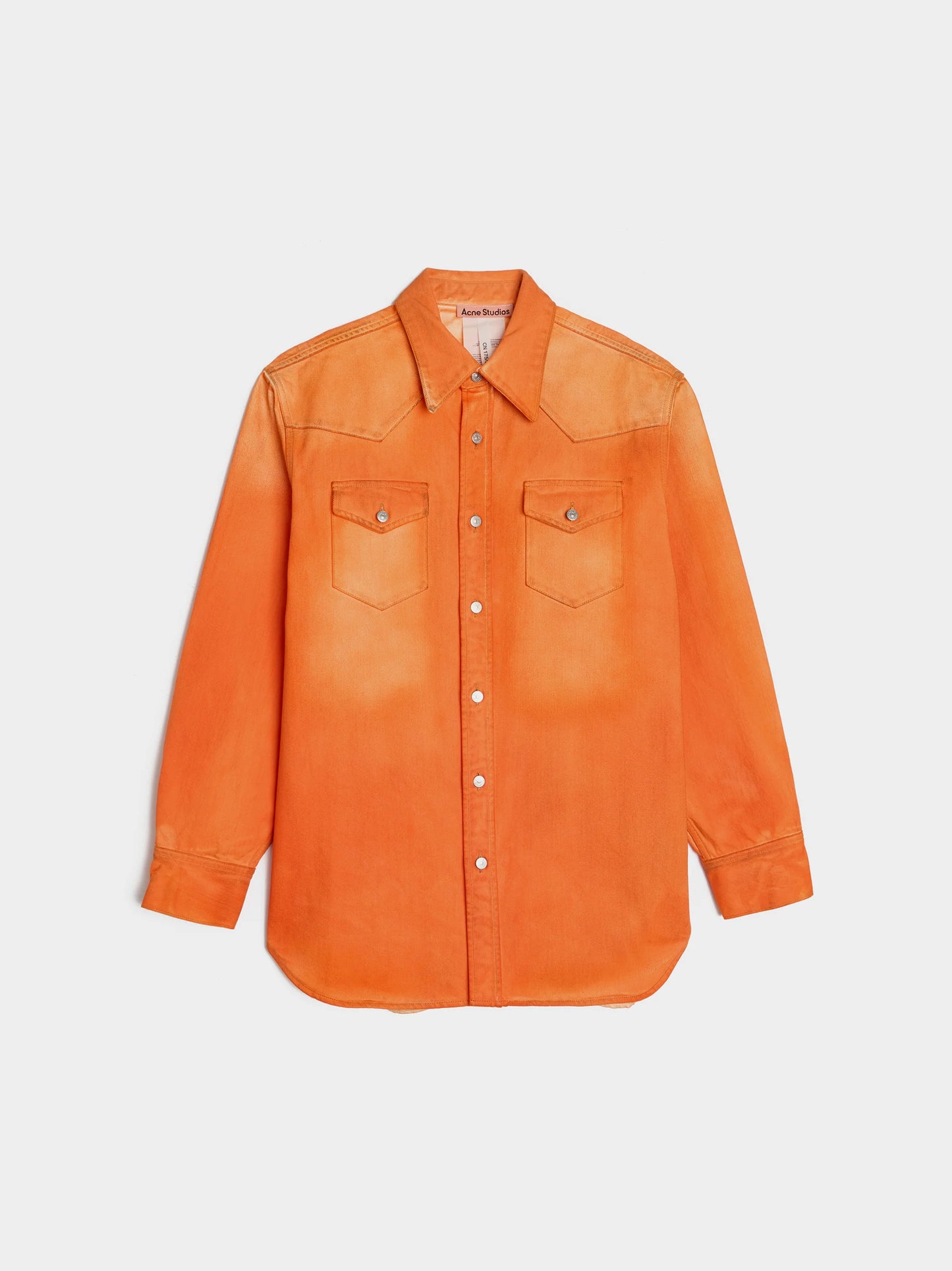 DENIM JACKET NEON ORANGE