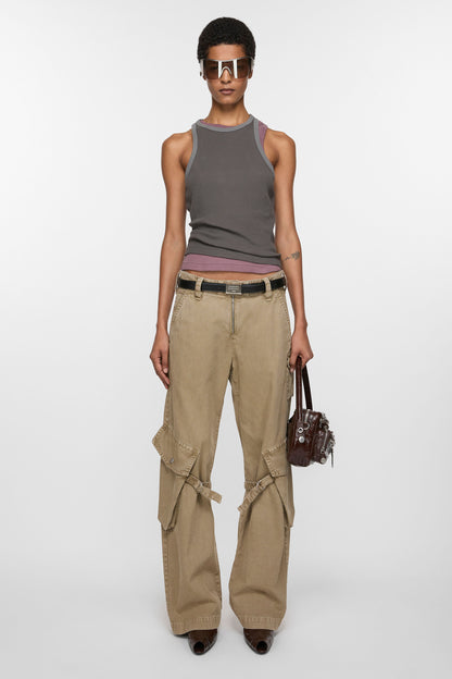 CASUAL TROUSER WASHED BEIGE