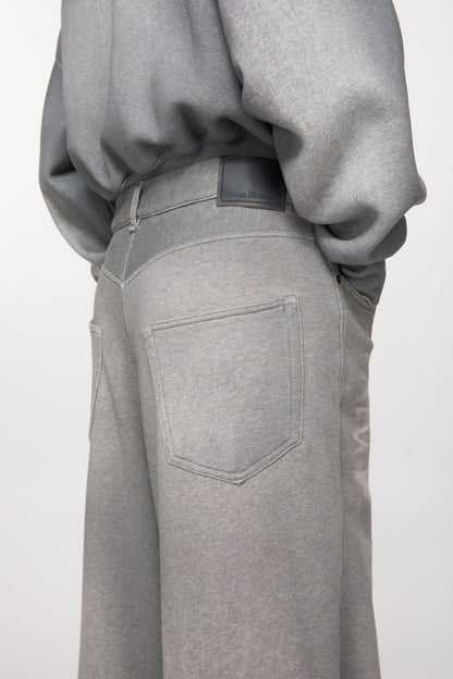 WIDE JEANS GREY MELANGE
