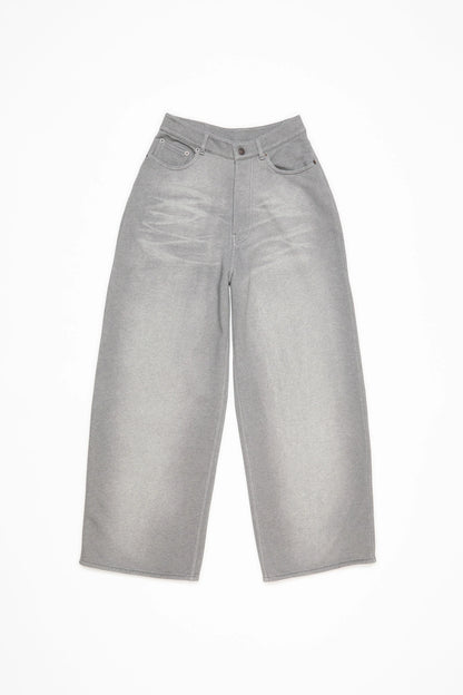WIDE JEANS GREY MELANGE