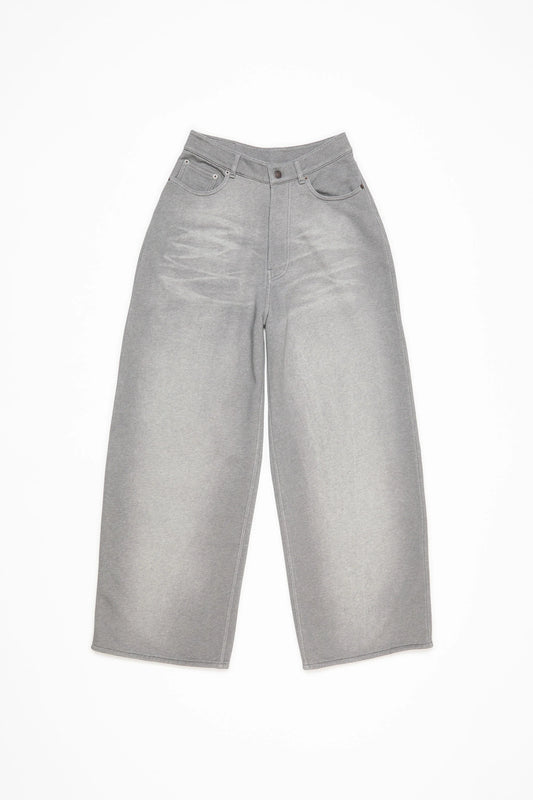 WIDE JEANS GREY MELANGE