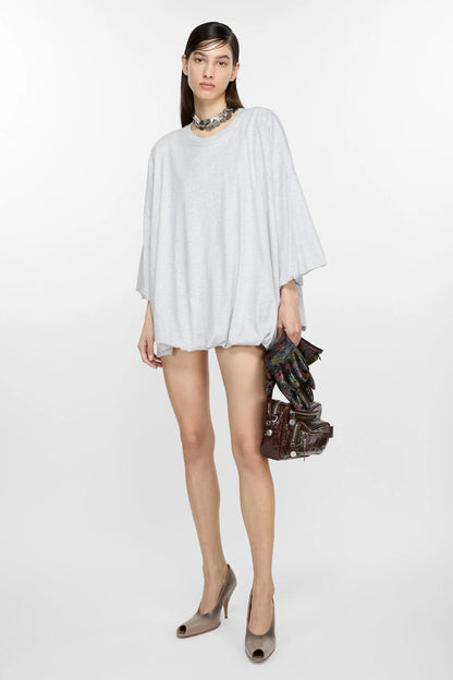 OVERSIZED T-SHIRT GREY MELANGE