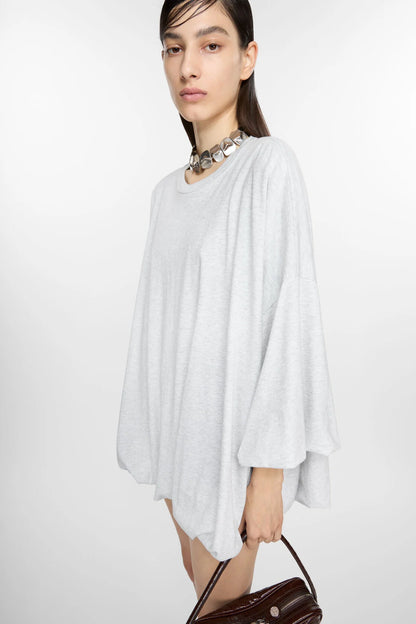OVERSIZED T-SHIRT GREY MELANGE
