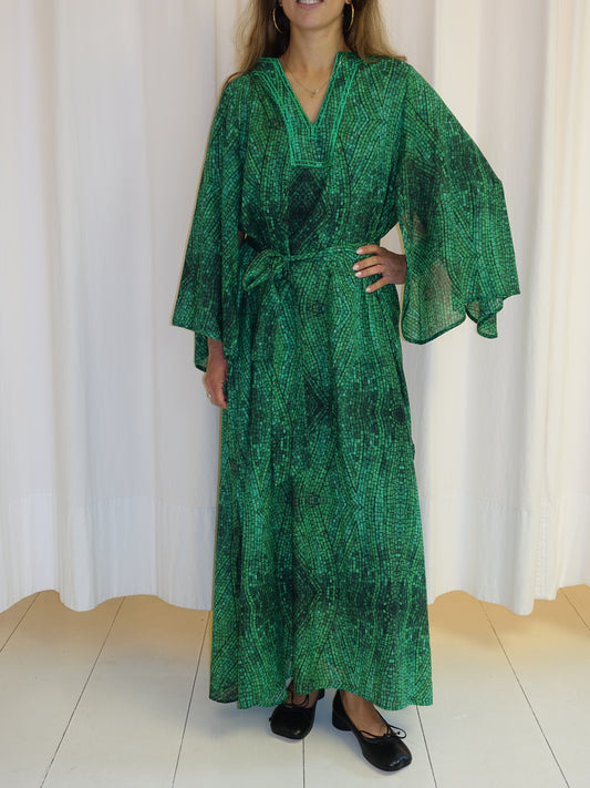 ANASTASIA DRESS GREEN TILE