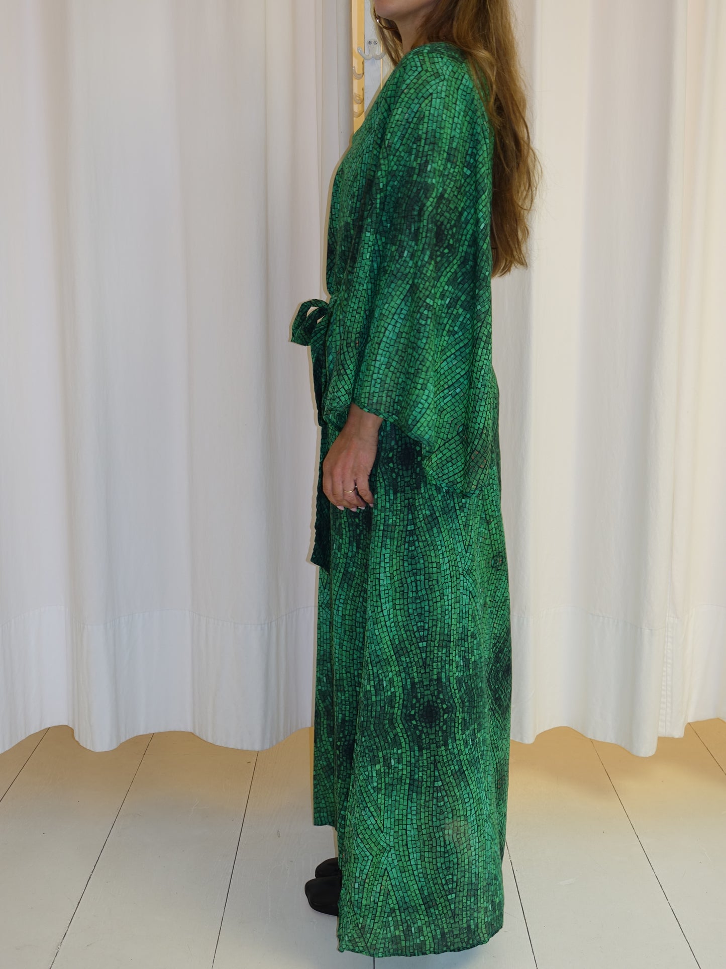 ANASTASIA DRESS GREEN TILE